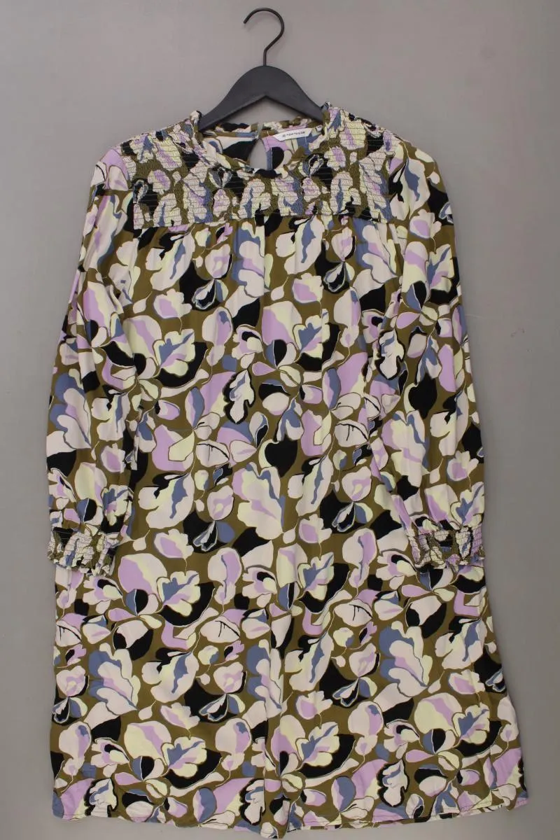 Tom Tailor Langarmkleid Gr. 46 geometrisches Muster mehrfarbig
